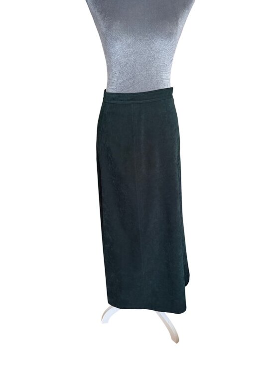 Talbots Dresses & Skirts - Talbots Vintage Womens Dark Green Midi Pencil Skirt Size 16 Stretch Fabric Back